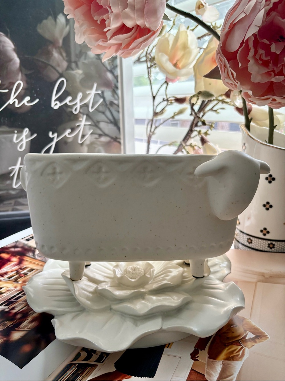 Anthropologie Terracotta Sheep 🐑 Planter 🪴 - Picture 6 of 13